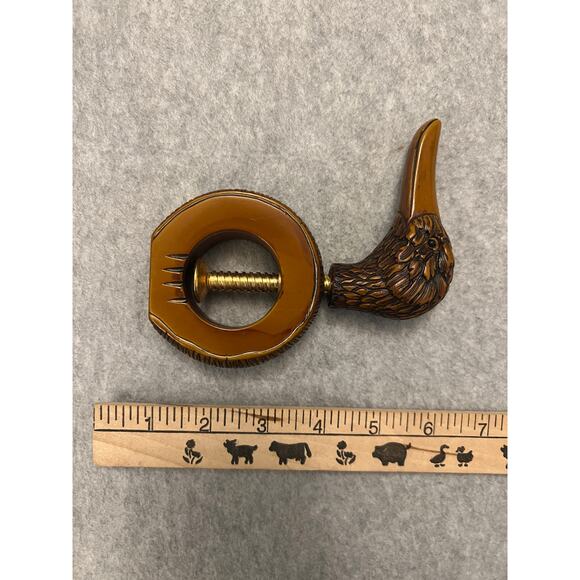 Stampealari Nutcracker Breaker Duck Head Molded Wood Effect Threaded Screw‎ - Picture 2 of 13